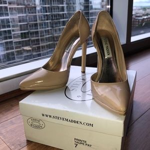 Steve Madden // Taupe Patent PRINTE Pump // Size 7